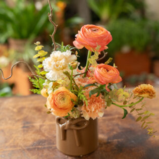 Composition fleurie saint valentin agrumes